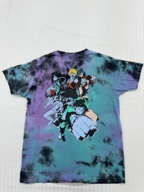My Hero Academia Unisex Tie-Dye Purple Turquoise T-Shirt