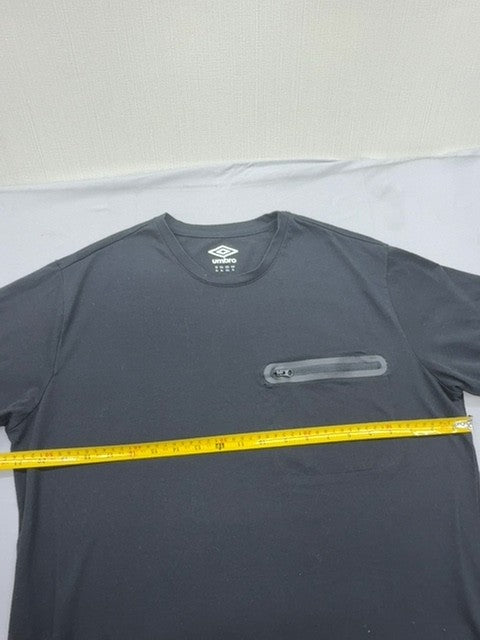Umbro Men's Black Logo Print Crew Neck T-Shirt XL Short Sleeve