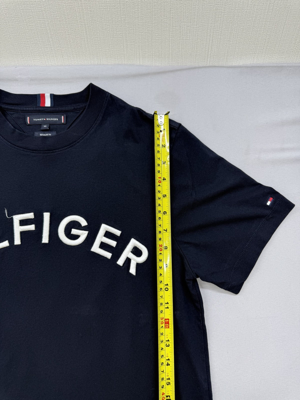 Tommy Hilfiger Navy XS Cotton Short Sleeve Crewneck T-Shirt