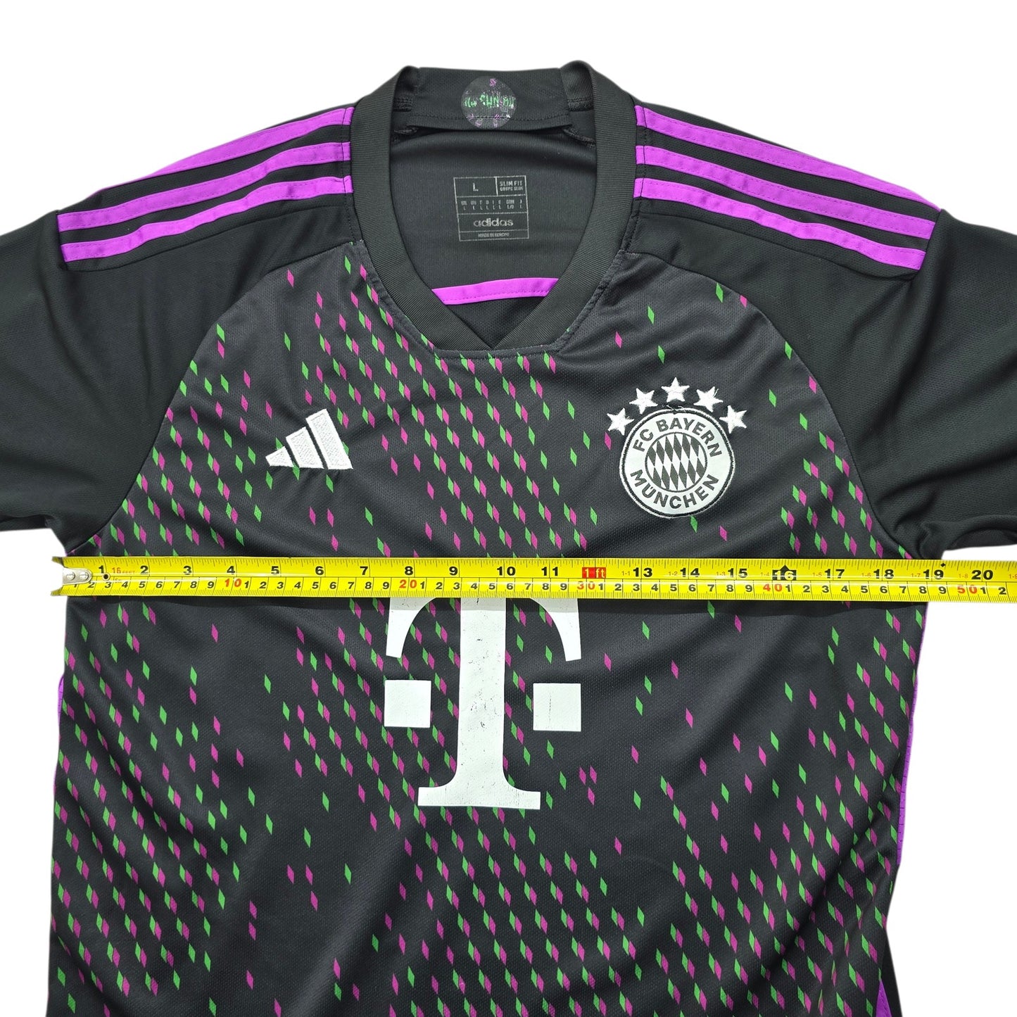 Adidas Men's Black FC Bayern Away Soccer Jersey L New