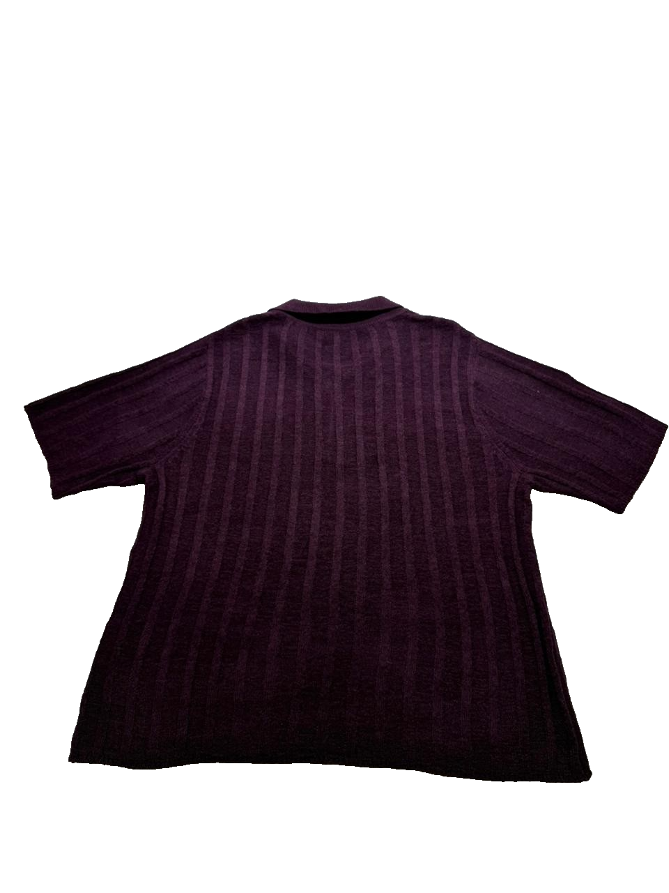 Calvin Klein Women's Polo Nylon Acrylic Short Sleeve Sweater