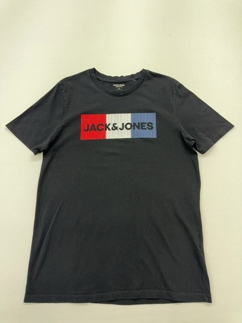 Jack & Jones Men Black T-Shirt size XL product image 1