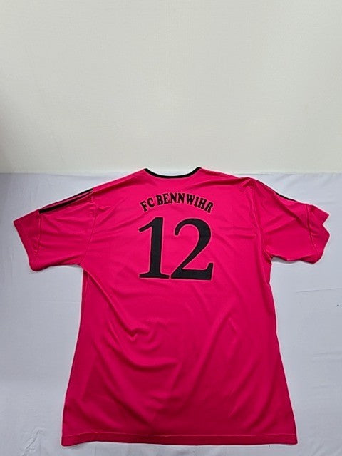 Adidas Pink Jersey Short Sleeve Crew Neck XL Unisex Adult