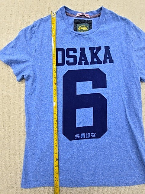 Superdry Vintage Blue Graphic Men's XL Short Sleeve T-Shirt