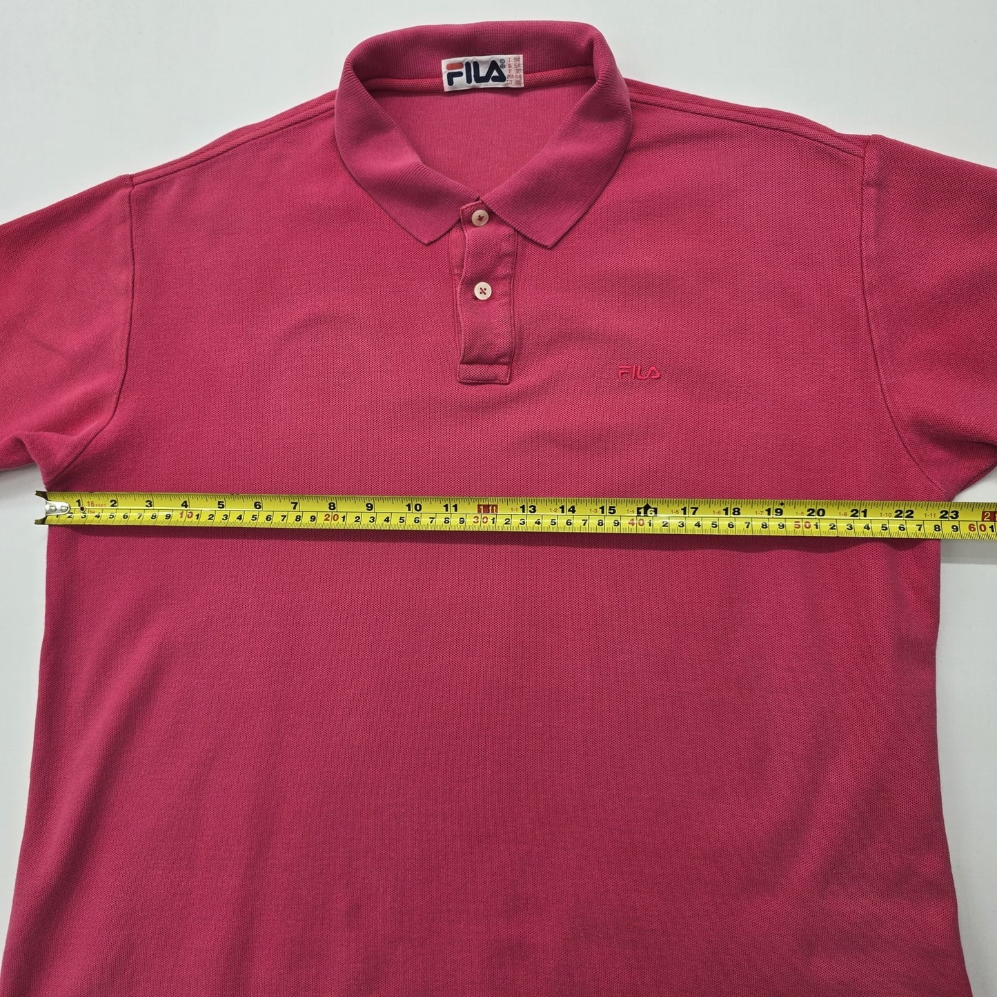 Fila Men Raspberry Polo Shirt Big & Tall Size 2XL Regular Fit Logo