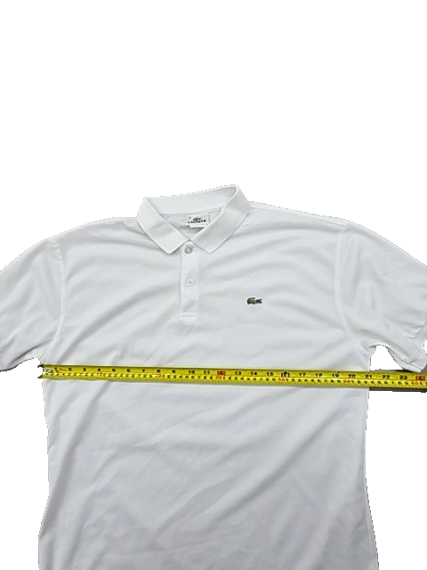Lacoste White Short Sleeve Polo Shirt Men's Size 6 Classic Fit France
