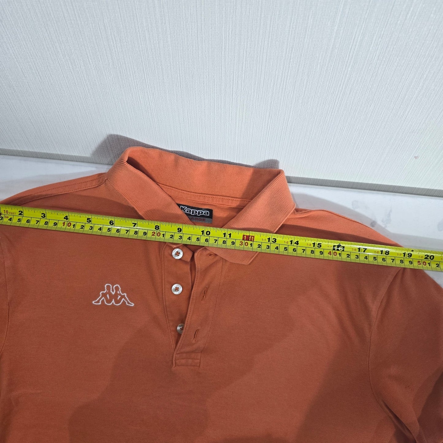 Kappa Men's XL Orange Polo Shirt Short Sleeve Casual Sportswear