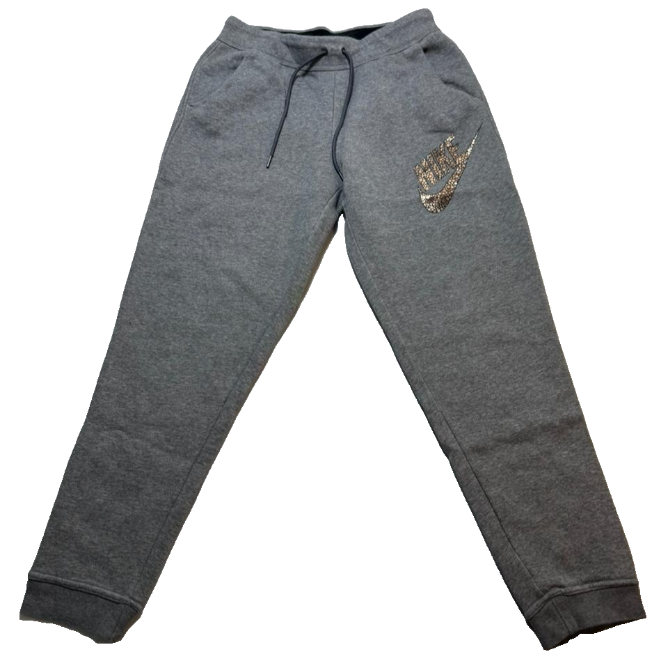 Unisex Nike Sportswear Tracksuite Bottom Mottled Gray Size M