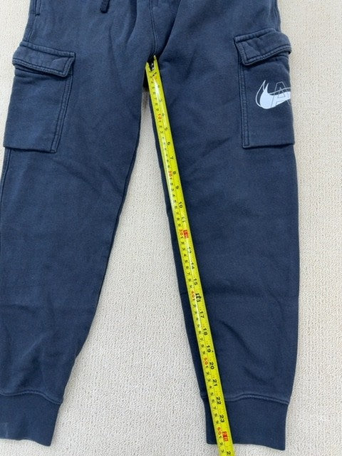Nike Men's Navy Cargo Sweatpants Fleece Regular S
