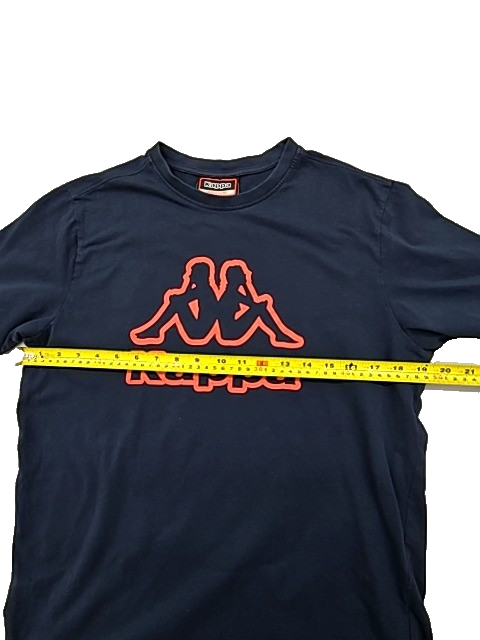 Kappa Men's Navy Short Sleeve Crewneck T-Shirt Size M 100% Cotton