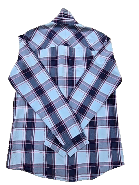 Levi's Men's Blue Plaid Flannel Long Sleeve L Button Down Red Tab