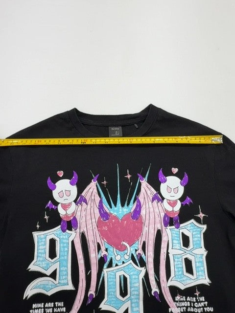 Bershka Boys Black T-Shirt size S product image 8