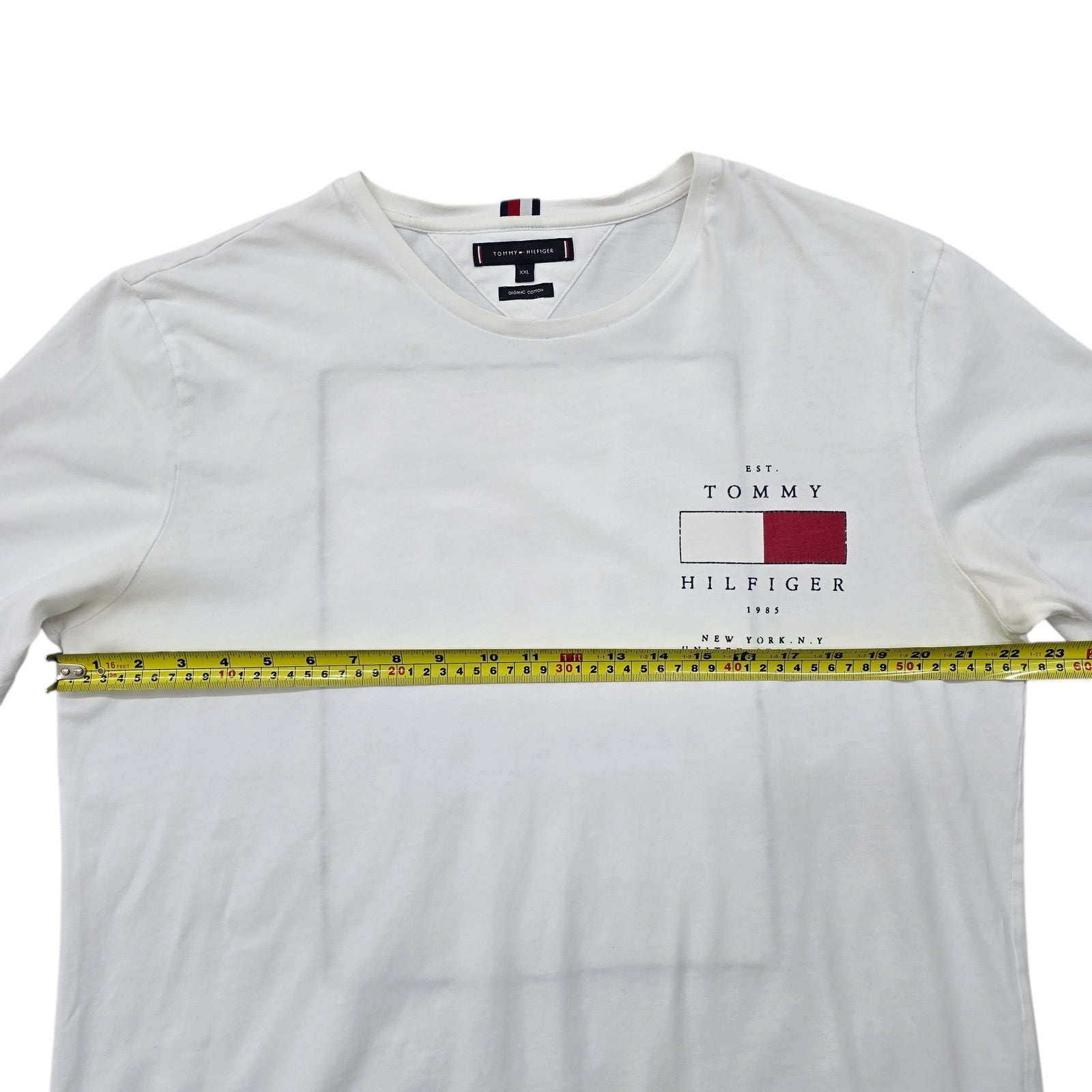 Tommy Hilfiger Men White T-Shirt size XXL product image 7