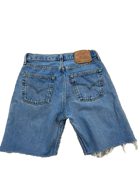 Levi's Men's 501 Medium Blue Shorts W29 L34 Vintage
