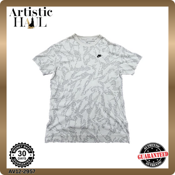 Nike Men's White Camo The Nike Tee T-Shirt XL Short Sleeve Cotton