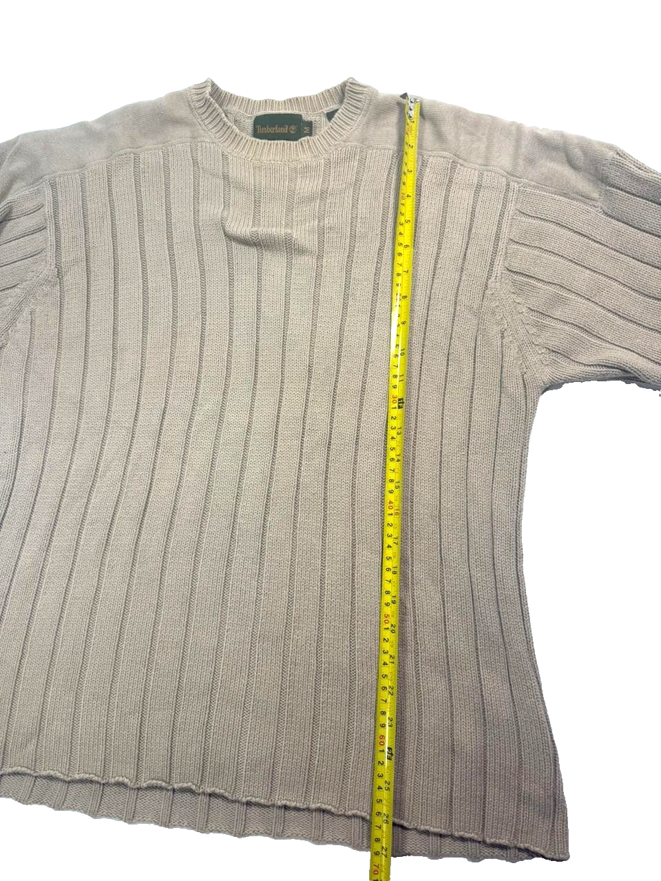 Men's Timberland Ribbed Knit Cotton Blend Sweater - Size M