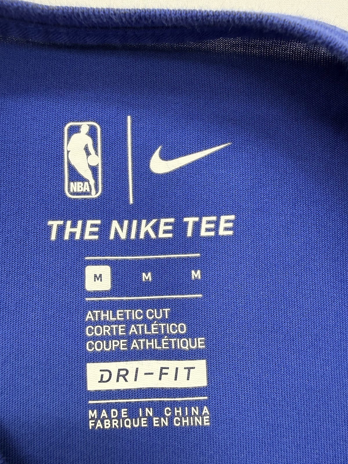 Nike Men's Royal Blue Knicks Dri-Fit T-Shirt Size M