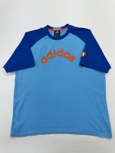 Adidas Youth Blue T-Shirt – Size L, Crew Neck – Ref C4FCA