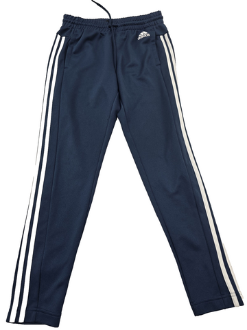 Adidas Men's Navy Track Pants Size S Tapered Drawcord