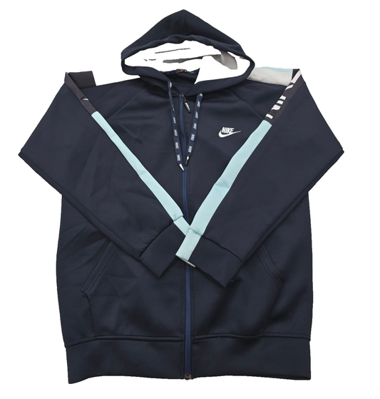 Nike Men's Multicolor Jacket – Size L, Full Zip – Ref 9B930