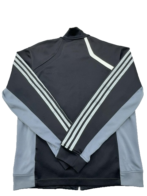 Adidas Men's Black Jacket – Size L, Full Zip, Hooded