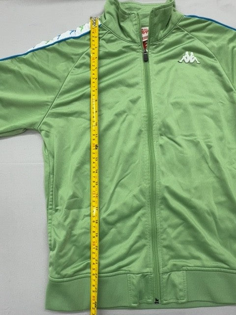 Kappa Men's Green Track Jacket Size M Slim Fit 222 Banda