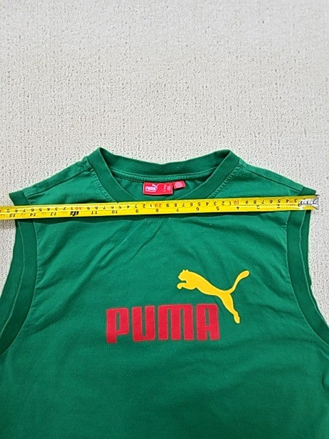 Puma Green L Sleeveless Training Tank Top Crew Neck Unisex L