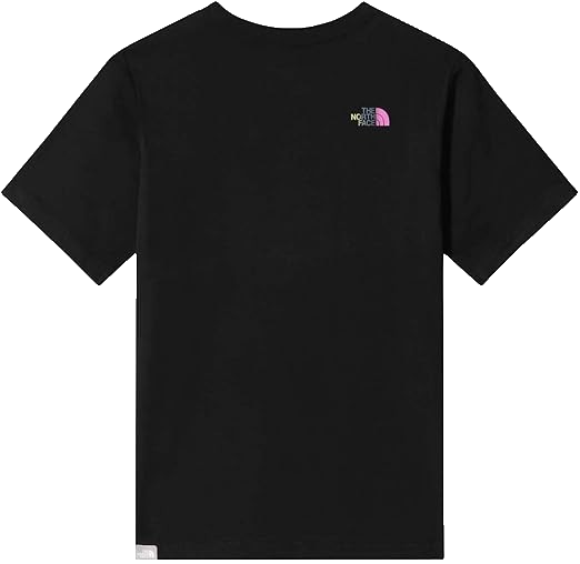 North Face Youth Boys/Girls Black Graphic T-Shirt Multicolor Logo M