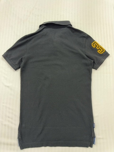 Superdry Men's Charcoal Embroidered Polo Shirt Size S