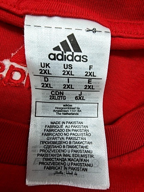 Adidas Men Red T-Shirt size 2XL product image 4