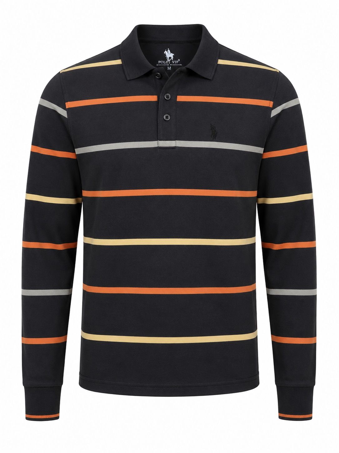 Polo VIP Men Black Polo Shirt size M product image 2