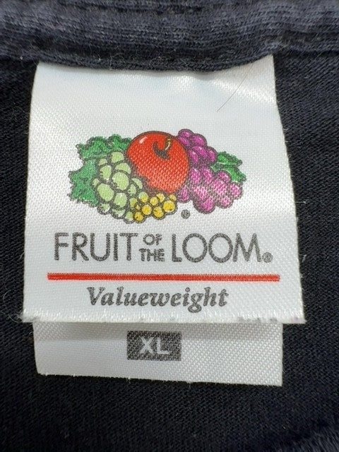 Fruit of the Loom Men's Black Racing Graphic T-Shirt XL