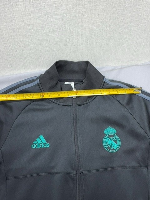 Adidas Men's Grey Real Madrid Track Jacket Size S Recycled