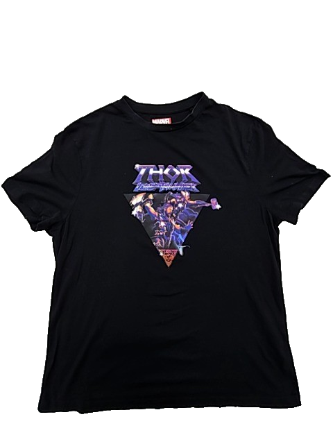Marvel Thor Love & Thunder Black XXL Men's Graphic Tee Short Sleeve
