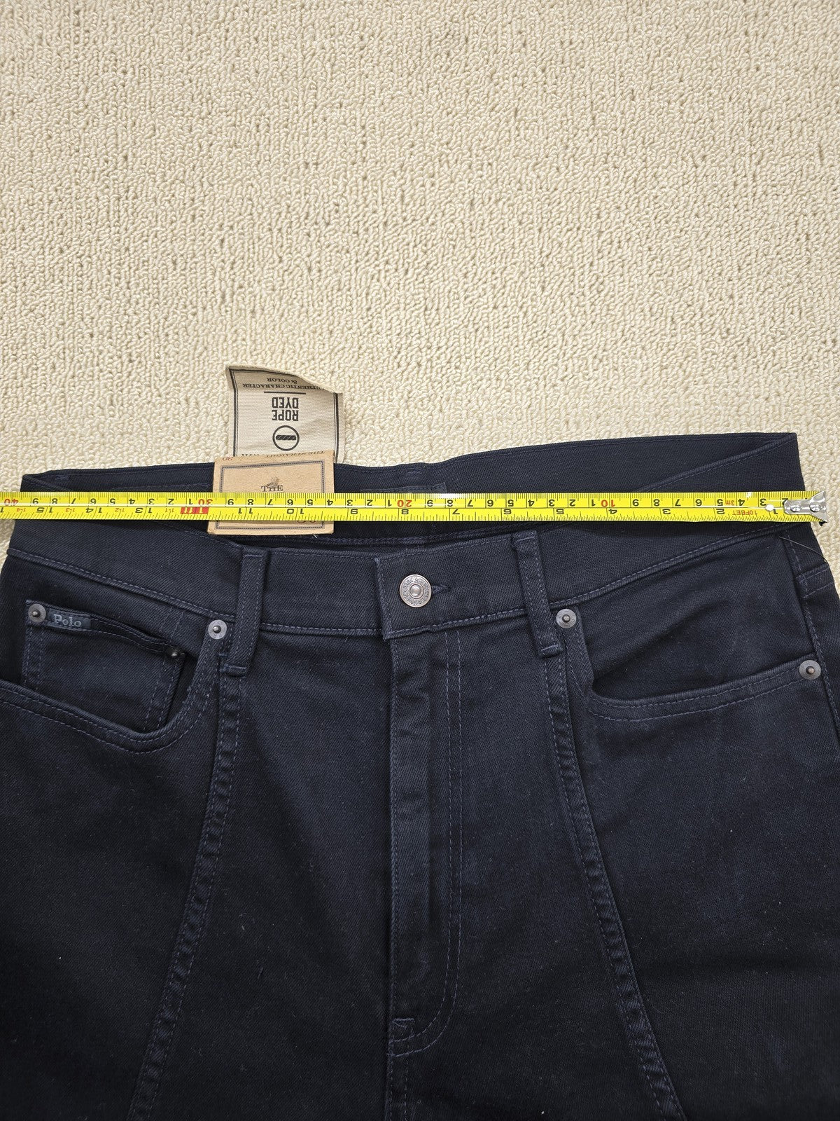Polo Ralph Lauren Black Straight Leg Women's Jeans 30R 30" Inseam Mid Rise