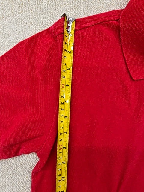 Lacoste Men's Red Cotton Short Sleeve Polo Shirt Regular