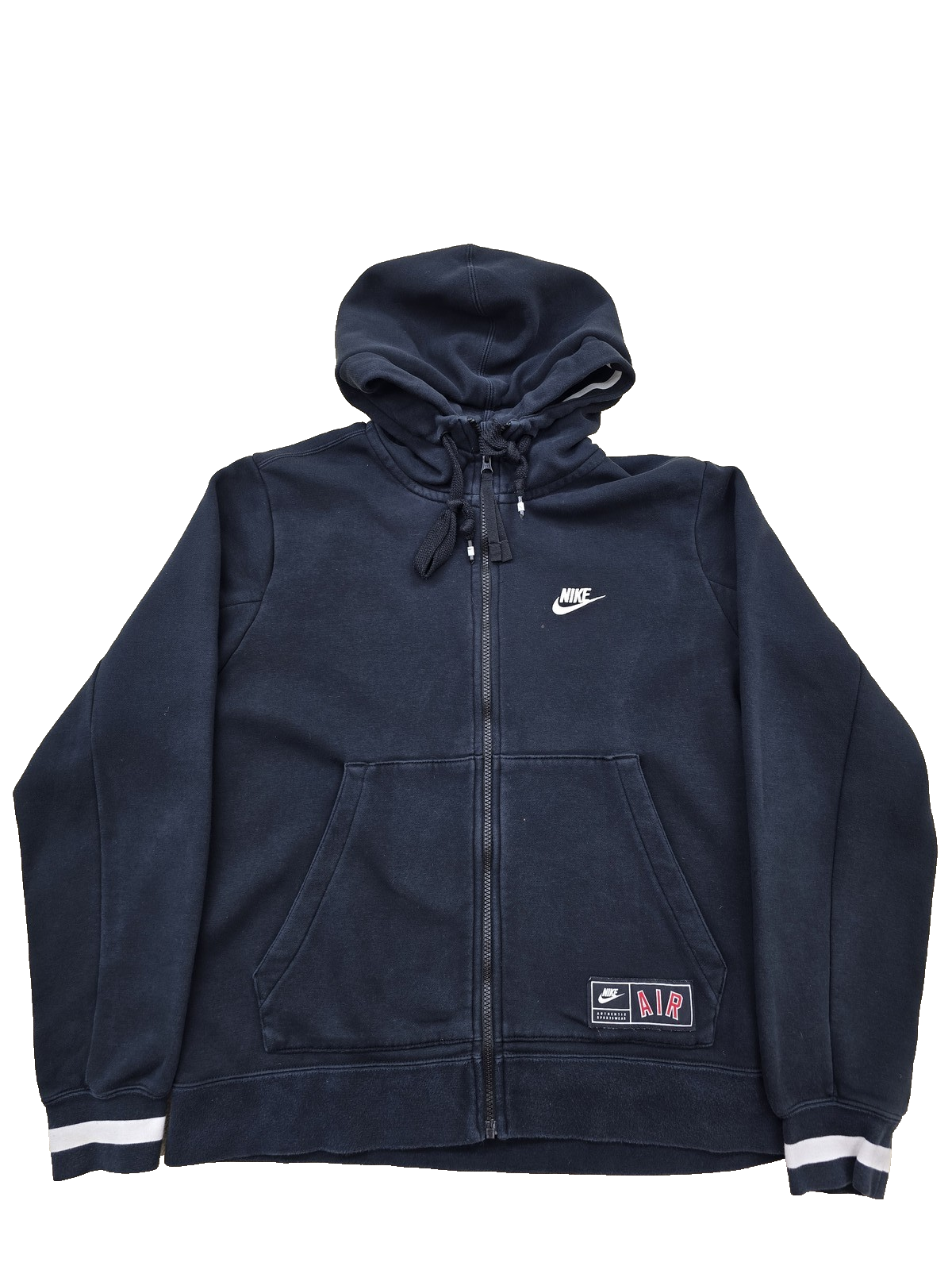 Nike Men's Black Fleece Hoodie M Pullover Zipper Air