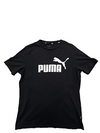 Puma Men's Black T-Shirt – Size M, Logo