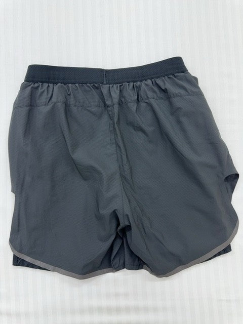 Adidas Men's Gray Moisture-Wicking Running Shorts Size M