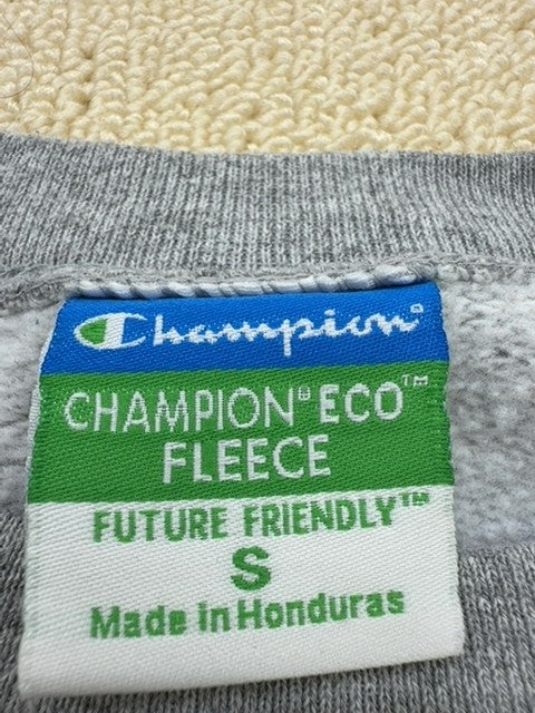 Champion Eco Fleece College Crewneck Sweatshirt Gray S Long Sleeve