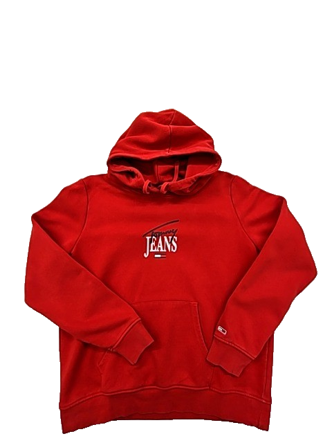 Tommy Jeans Men Red Hoodie size XL product image 2