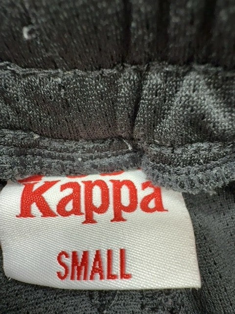 Kappa Men's Color Block Athletic Shorts Small Black Blue White Drawstring