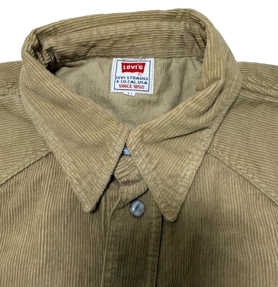 Levi'S Barstow Standard Fit Western Corduroy Shirt For Men - Size XL
