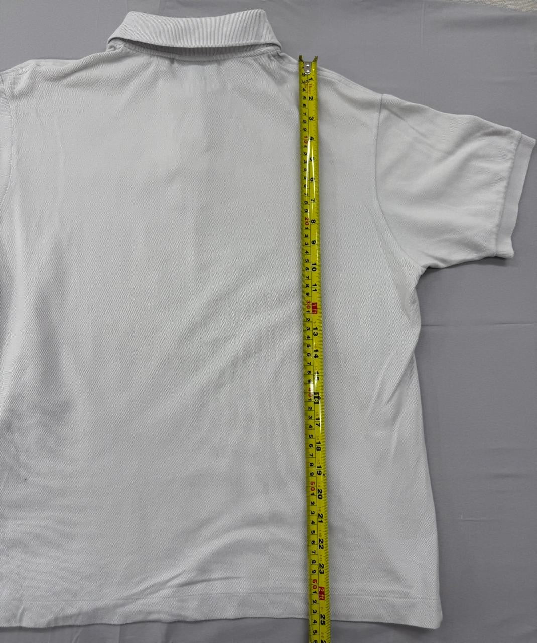 Lacoste Olympic Grey Cotton Pique Polo L Men Classic Fit Croc Logo