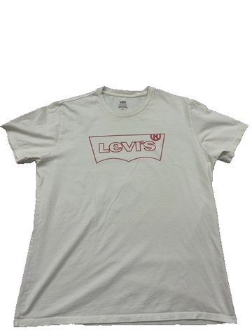 Levi's Men's White Logo T-Shirt L Short Sleeve Crewneck