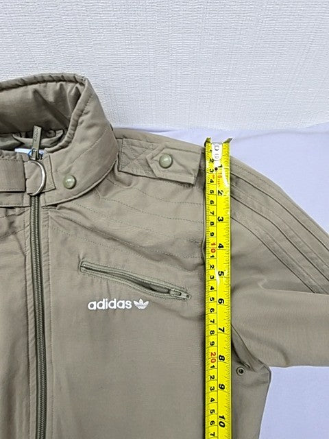 Adidas Men's Olive Green Military Jacket Size 40 Zipper