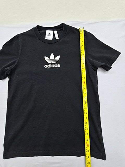 Adidas Originals Men's Black Trefoil T-Shirt Size S Cotton Crew Neck