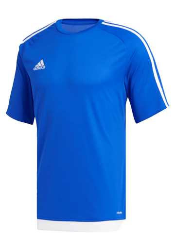 Adidas Men�S Royal Blue Climalite Training T-Shirt White 3-Stripes Size L