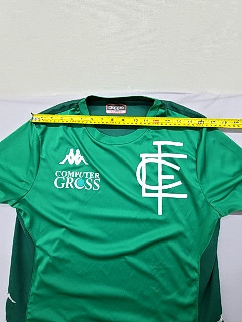 Kappa Unisex Green Short Sleeve Crewneck T-Shirt XL 100% Polyester