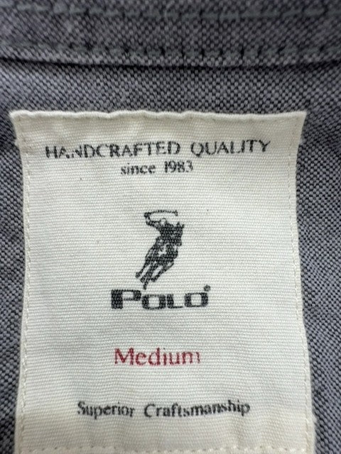 Polo Boys Light Blue Button-Down Shirt Size M Casual 100% Cotton